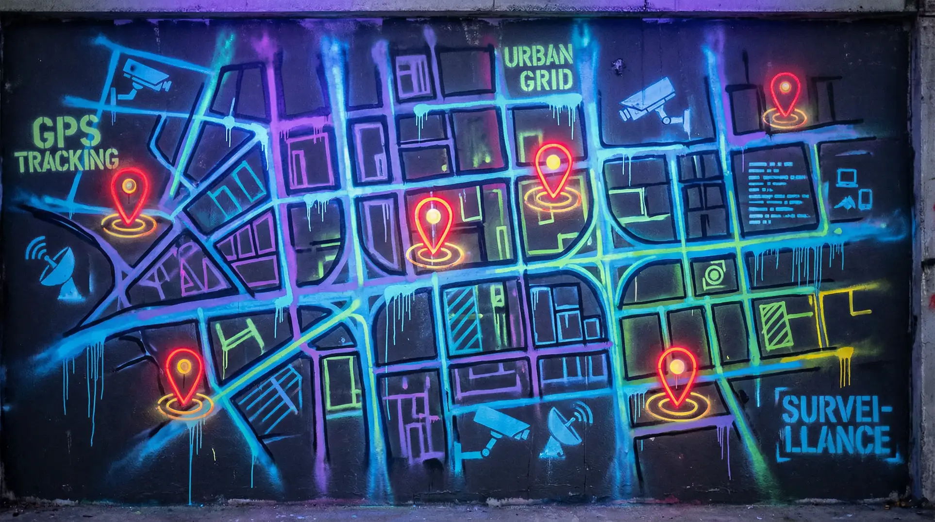 情难自制下载 狗仔追踪地图 - 城市涂鸦风格